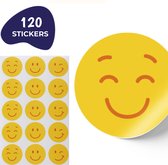Smiley Stickers - 120 Stuks - Sluitstickers - Beloningsstickers - Stickers Kinderen - Stickers Smiley