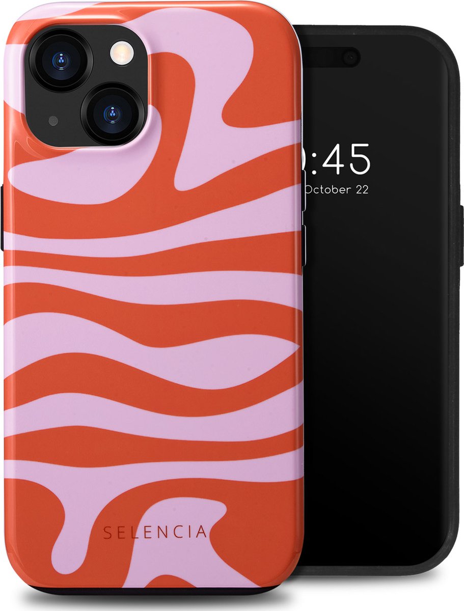Selencia Hoesje - Geschikt voor iPhone 15 - Vivid Backcover - Dream Swirl Pink op Prijzenvolger.com