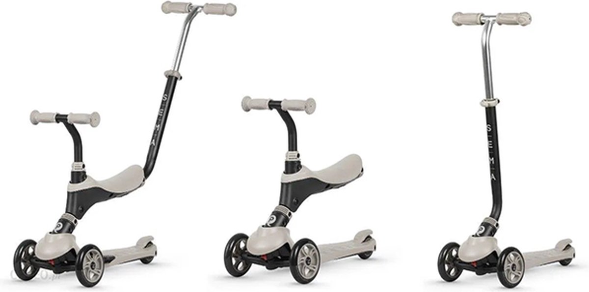 Qplay Sema Step Scoot and Ride - 5-in-1 balansscooter met scooteropties- Beige — afbeelding 3