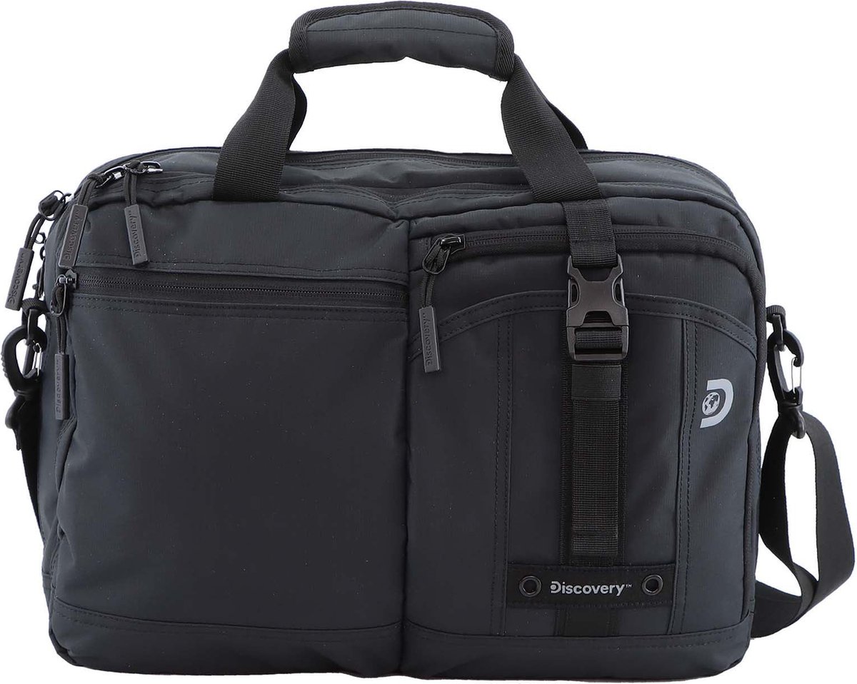 Discovery Laptoptas / Werktas / Aktetas - 15 Inch - Shield - D00114 - Zwart - Zwart