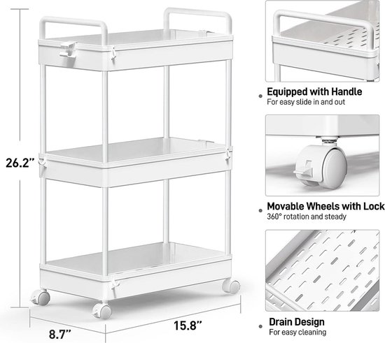 IRIS USA Organizador de Escritorio Apilable Mediano con 3 Cajones, 2 IRIS USA Organizador de Escritorio Apilable Mediano con 3 Cajones, 2