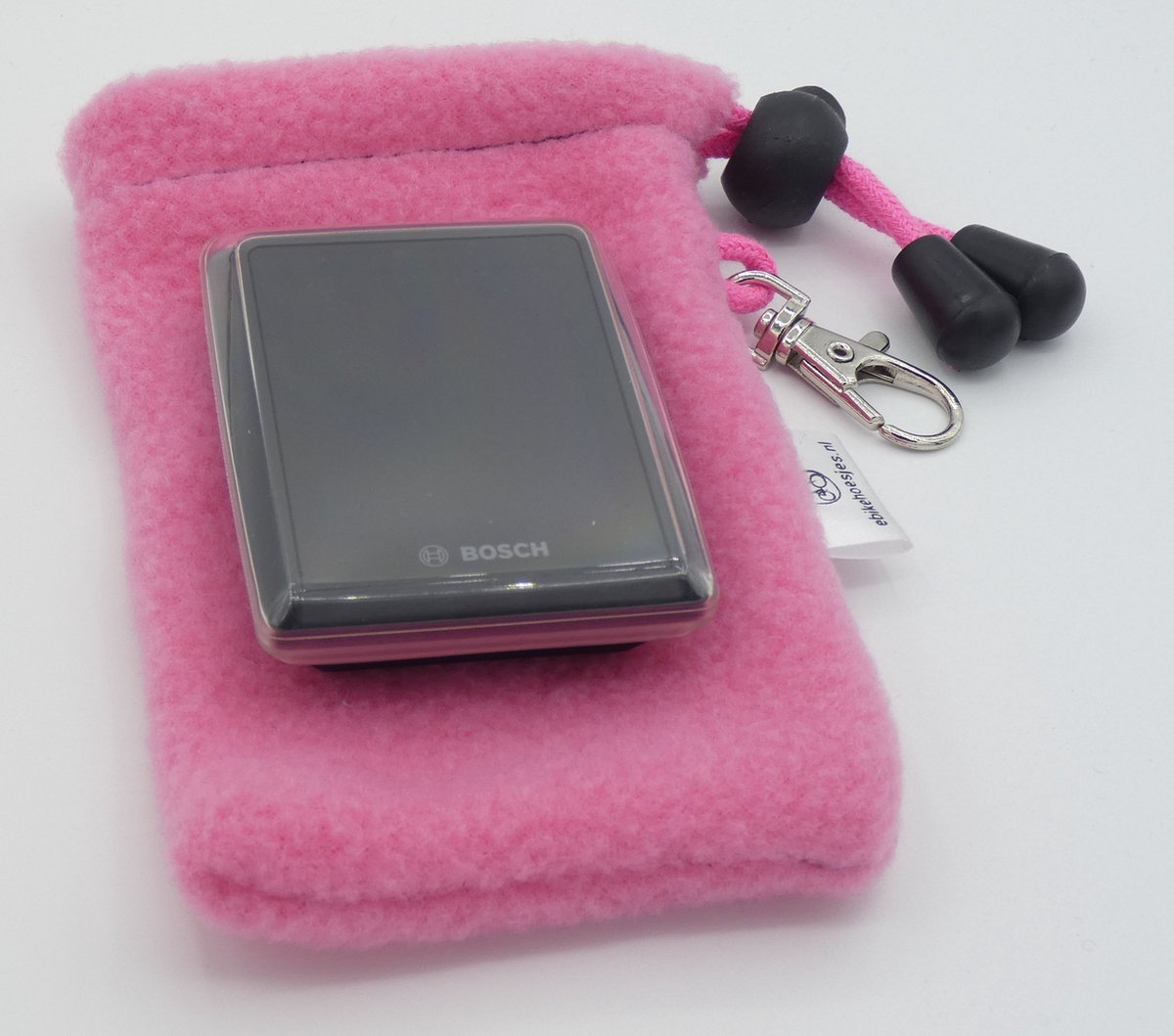 Bosch S DLX Kiox/Kiox 300/Shimano E6100-displayhoesjes-Fuchsia-Fleece e-bike