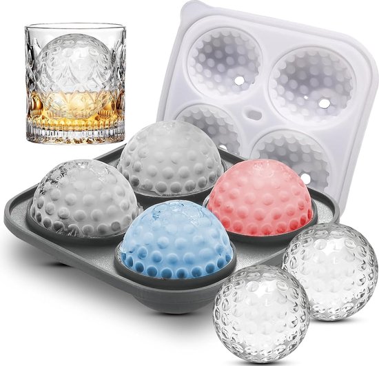 Lot De 2 Bacs à Glaçons En Silicone - 12 Glaçons De 5 Cm - Avec Couvercle, Empilables - 3