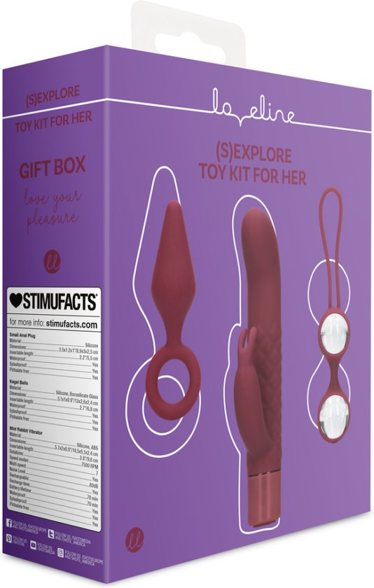 Shots - Loveline LOVE045 - (S)explore - Kit de jouets pour elle - Cherry foncée