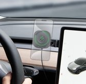 Spigen OneTap Pro 3 MagFit - Support de téléphone compatible avec MagSafe - Convient pour Tesla Model 3, YS et X - Chargeur de voiture sans fil - Supports pour voiture avec chargement sans fil - Zwart