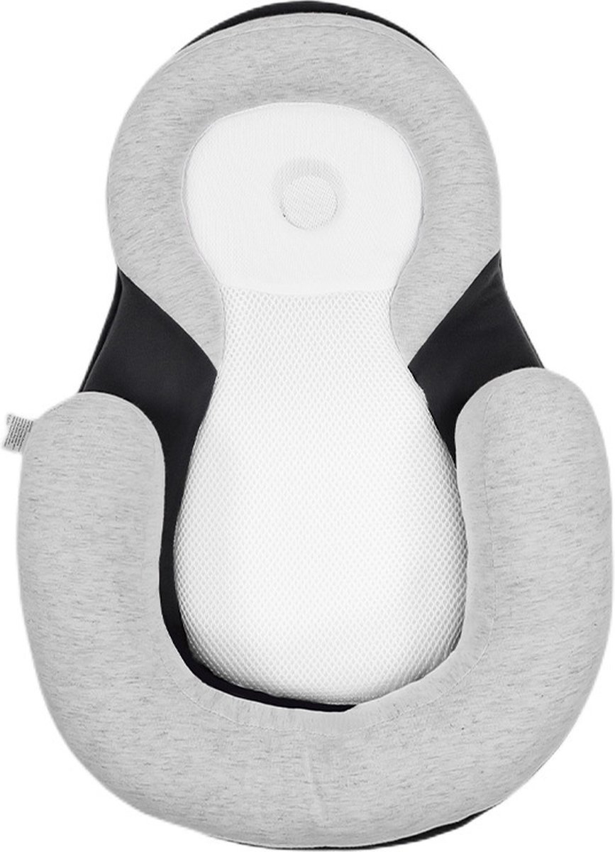 Goedkoopste Baby-ligstoel - Babyligstoelkussen voor pasgeborenen - draagbare hoes voor babyligstoel - opvouwbare babyligstoel - babyligstoel 0-24 maanden babyligstoel - zacht biologisch katoenen ademende ligstoel voor reizen en dutten (grijs