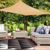 Zonnezeil, waterdicht, rechthoekig, 2 x 3 m, zonwering, waterdicht, premium PES polyester met UV-bescherming, voor balkon, tuin, terras, muur