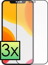 Screenprotector Geschikt voor iPhone Xs Max Screenprotector Tempered Glass Gehard Glas Full Cover - 3x