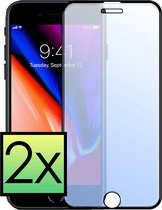 Screenprotector Geschikt voor iPhone SE 2020 Screenprotector Tempered Glass Gehard Glas Full Cover - 2x