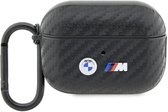 BMW M-Line Carbon AirPods Case - Geschikt voor Apple Airpods Pro (2e Generatie) - Zwart
