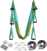 Yoga hangmatset antenne, aerial yoga handdoek, aerial yoga hangmat met draagtas en verlengbanden