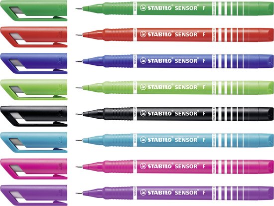STABILO SENSOR - Fineliner 0.3 mm - Etui Met 8 Kleuren