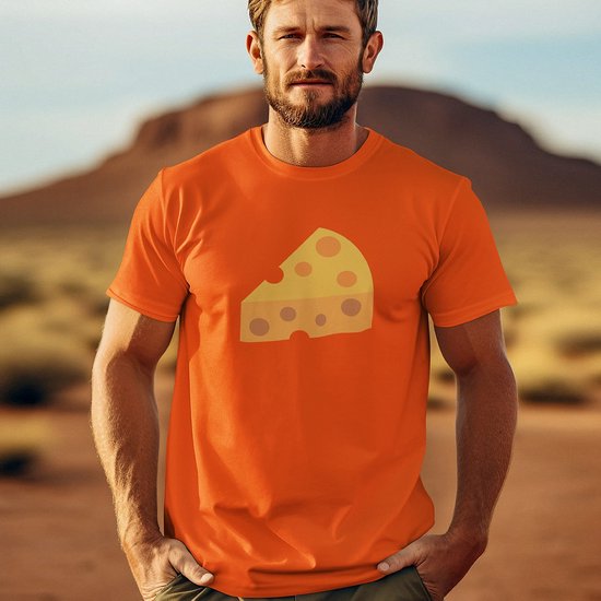 Oranje Koningsdag T-shirt - Maat L - Kaas