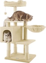 ACAZA Krabpaal - Krabpaal voor Katten - Beige - 110 cm hoog - Krabpaal voor grote Katten