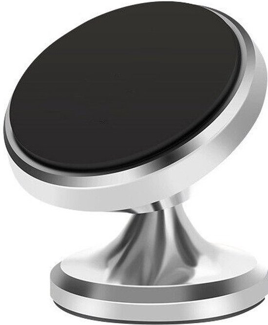 Magnetische Houder Voor Telefoons In De Auto - Carmount Magnetic Telefoonhouder - Telefoonhouder Auto - Dashboard Autohouder - Universele Car Mount - Plakstrip - Magneet - Zilver