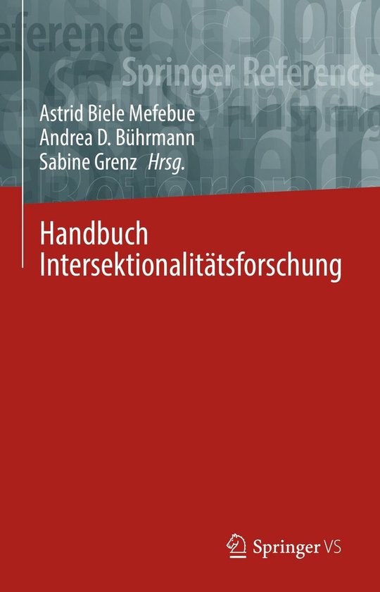 Handbuch Intersektionalitätsforschung - cover