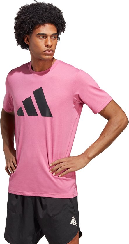 adidas Performance Train Essentials Feelready Logo Training T-shirt - Heren - Roze- XS