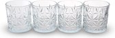 Set van 4 Transparante Drinkglazen - 230ML elk - Vaatwasserbestendig - Glas - Waterglazen - Sapglazen - Cadeauset