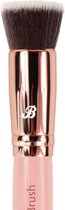 Boozyshop ® Foundation Kwast Pink & Rose Gold - Flat Top Buffing Foundation Brush - Ook geschikt voor BB Cream & Moisturizer - Egale Dekking - Make-up Kwasten - Hoge kwaliteit Foundationkwast