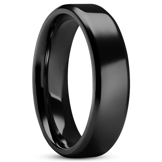 Lucleon - Aesop - Zwarte titanium ring voor heren