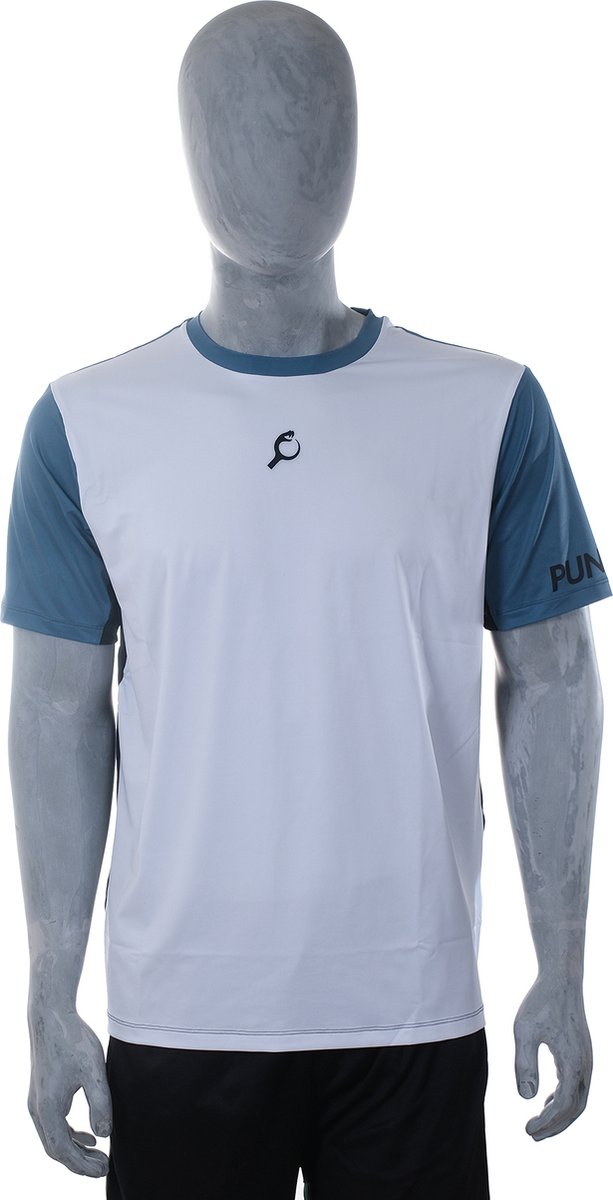 PUNTAZO Padel T-shirt Heren Sportshirt Small blauw Korte mouw