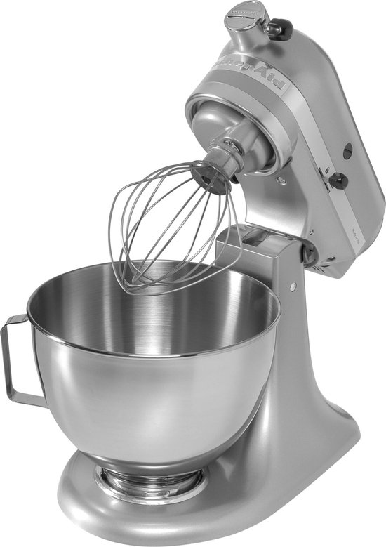 KitchenAid 5KSM95PSEMC, 4,3 l, Zilver, Hefboom, 220 RPM, Kloppen, Mixen, 1,143 m