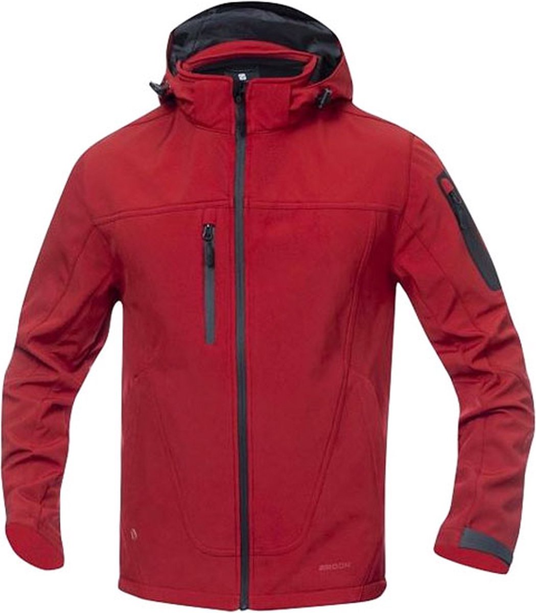 Ardon Spirit Softshell | Rood | M | Ademend, water- en winddicht softshell-jack voor heren