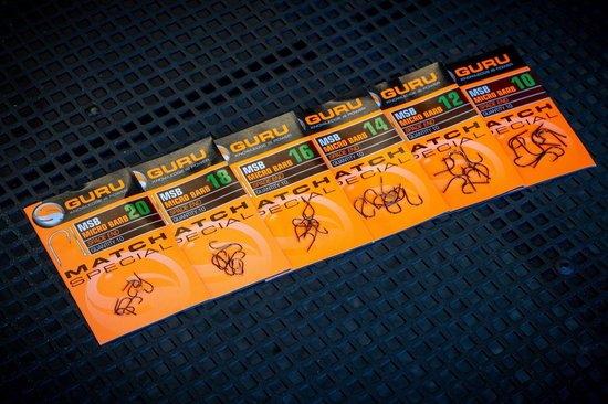 Guru MSB Match Special Micro Barbed - Bêche (10 pcs) - Taille: 18