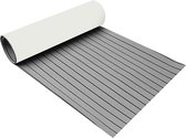 Bootmat 240*60*0.5cm - EVA Teak Foam Decking Mat - Zelfklevende Bootmat - Grijs