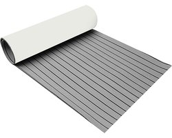 Bootmat 240*60*0.5cm - EVA Teak Foam Decking Mat - Zelfklevende Bootmat - Grijs