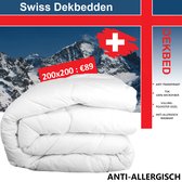 Swiss Dekbed - Tweepersoons Enkel Dekbed - 200x200cm - Hotel kwaliteit