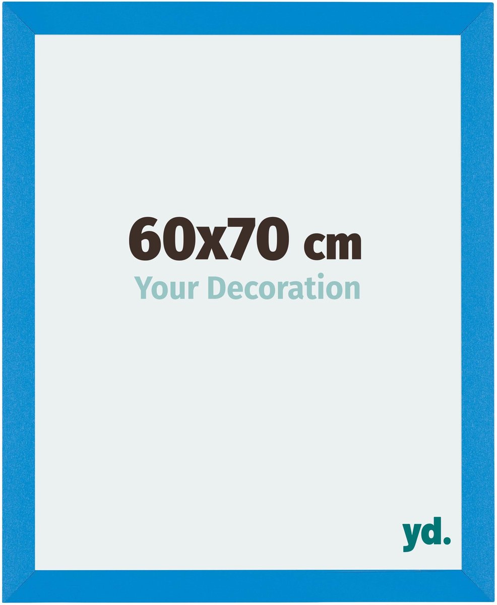 yd. Your Decoration - Fotolijst 60x70 cm - MDF - Helder Blauw - Mura