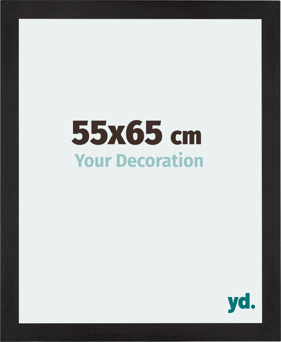 yd. Your Decoration - Fotolijst 55x65 cm - MDF - Zwart Houtnerf - Mura