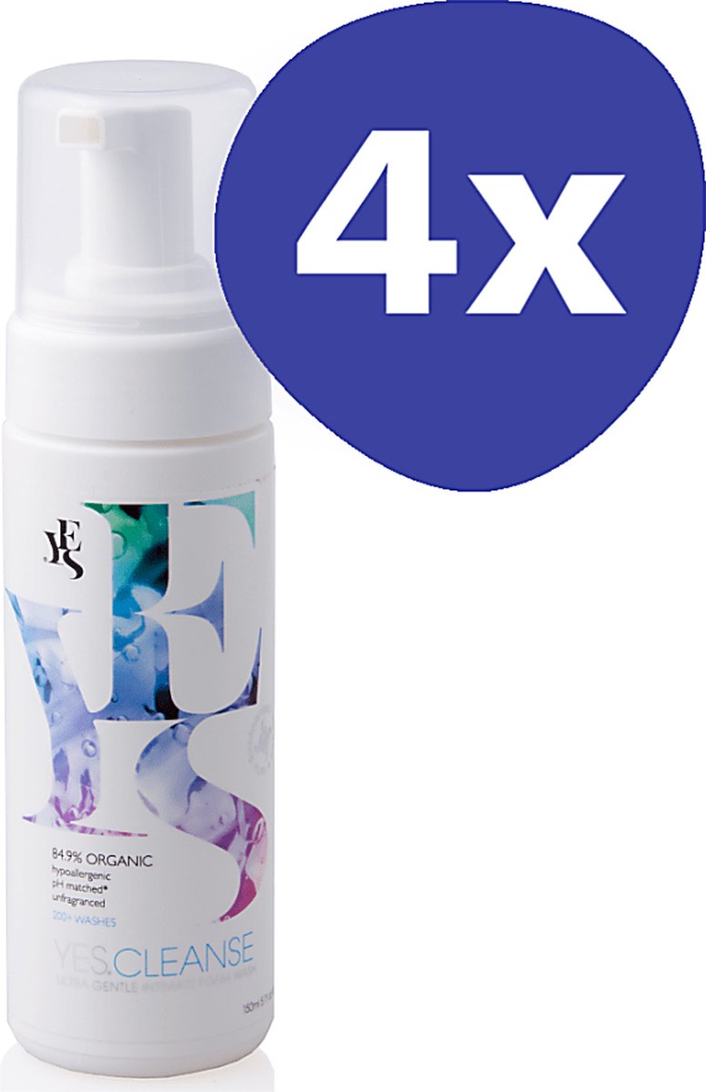 Goedkoopste Yes Cleanse Intieme Wasgel Zonder Parfum (4x 150ml