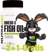 Nutrabio Flitshaas Omega 3 Fish Oil - 150 Softgels