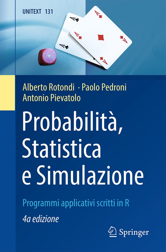 UNITEXT131- Probabilità, Statistica e Simulazione - cover
