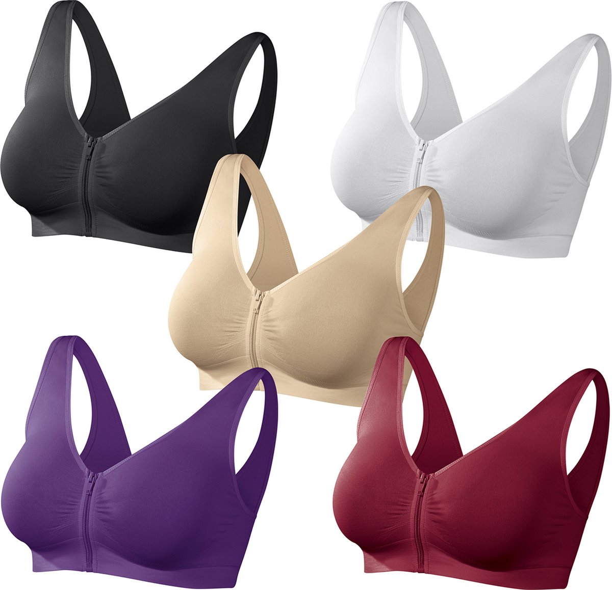 SLIMmaxx droombeha ritssluiting - 40/42 (L) - set van 5