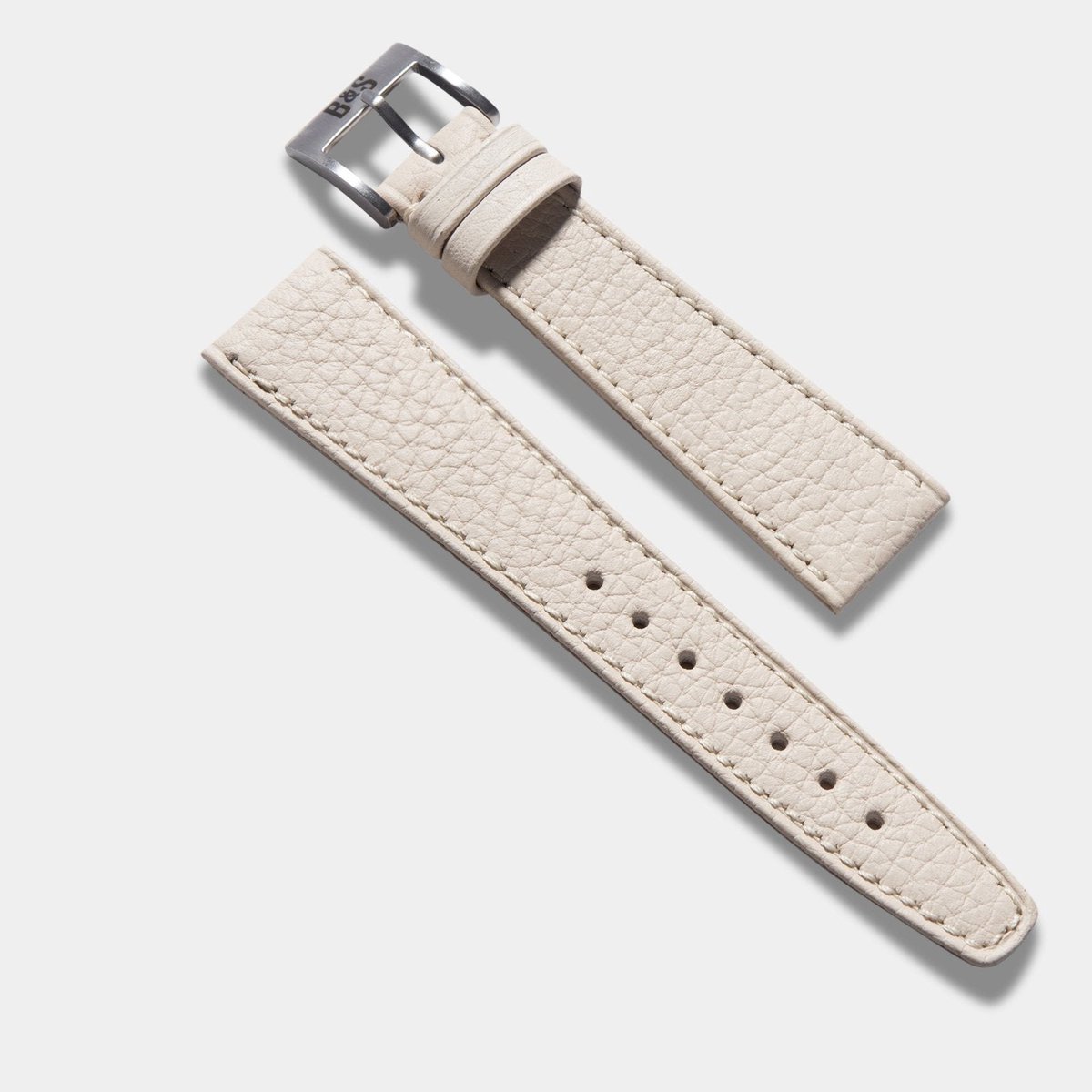 BS Leren Horlogeband Luxury - Taurillon Creme Speedy - 20mm