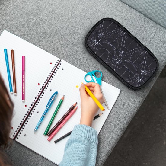 KOSTACHI Panda Etui voor Jongens en Meisjes, 28 Stuks Schoolspullen met Etui, 4 Markeerstiften, 4 Panda-gelpennen, 4 Linialen, 4 Stickers, Panda-schrijfwaren Set, Zwart KOSTACHI Panda Etui voor Jongens en Meisjes, 28 Stuks Schoolspullen met Etui, 4 Markeerstiften, 4 Panda-gelpennen, 4 Linialen, 4 Stickers, Panda-schrijfwaren Set, Zwart