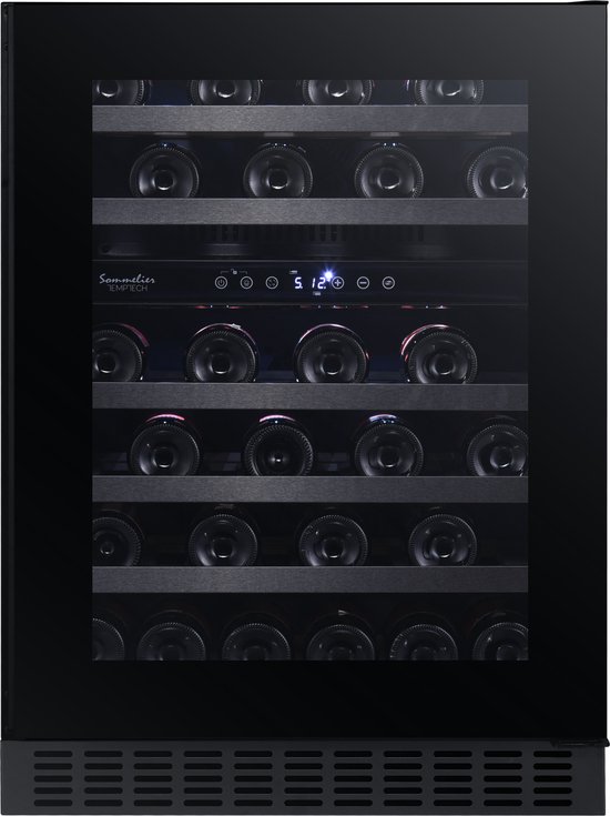 Temptech SOMX60DRB-24 - Wijnkoelkast - 46 flessen - 2 zones - greeploos
