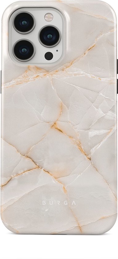 BURGA Telefoonhoesje voor iPhone 13 PRO - Schokbestendige Hardcase Hoesje - Vanilla Sand