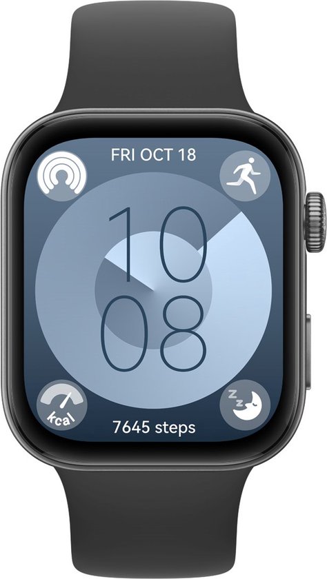HUAWEI WATCH FIT 3 Smartwatch - Compatibel met iOS en Android - Zwart