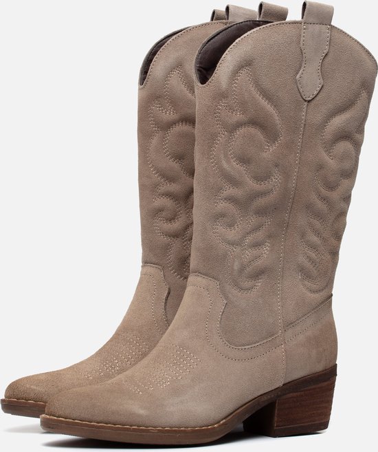 Cellini Cowboylaarzen beige Suede - Maat 40