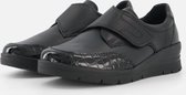 Feyn Luna Verlcro Chaussures à enfiler Cuir Noir - Taille 41