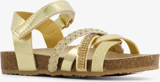 Meisjes bio sandalen goudkleurig - Maat 25