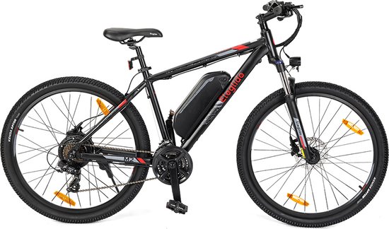 Eleglide Mopride 2 29" elektrische bromfiets 250W motor-36V 15Ah accu 125km max actieradius Hydraulische schijfremmen Smart LCD display Smart App, Premium vering met lock-out, 24 versnellingen - Zwart