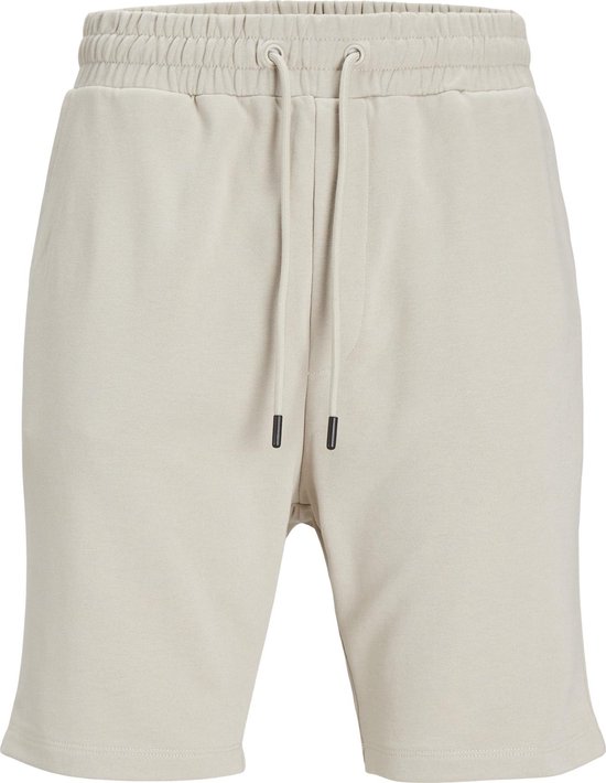 JACK & JONES Bradley Sweat Shorts coupe ample - pantalon de survêtement court pour homme - beige - Taille : XL