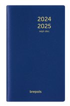 Brepols agenda 2024-2025 - 16 M - Interplan GENOVA - Weekoverzicht - Blauw - 9 x 16 cm