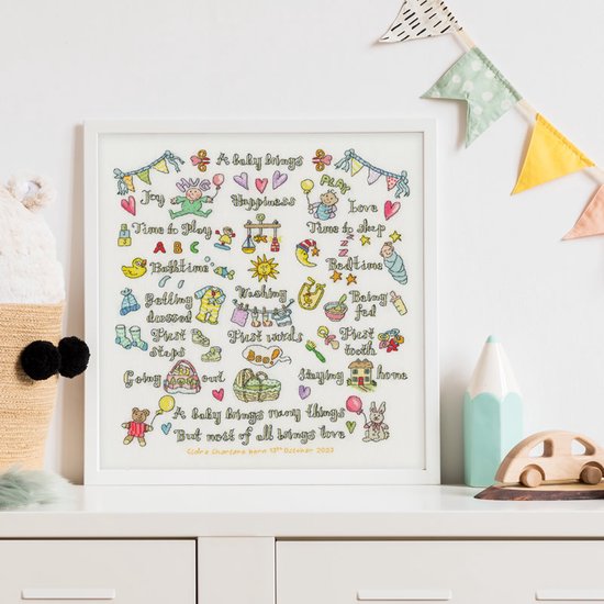 Bothy Threads Amanda Loverseed A Baby Brings borduren (pakket) XAL12