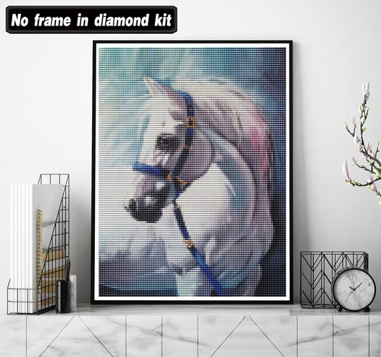 Kit de peinture diamant 5D - Diamond Painting - Cheval - 100 x 40 cm